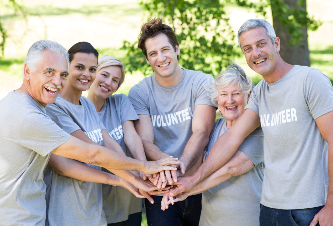 group of volunteers