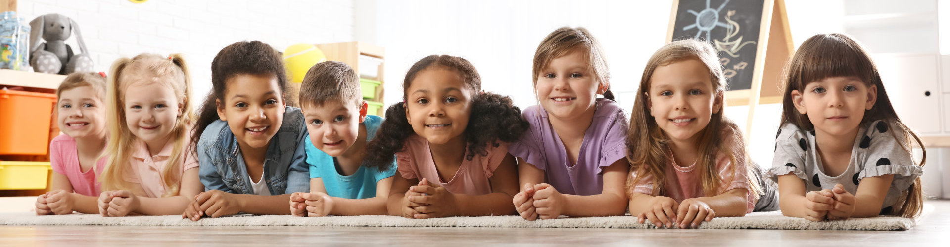 kids smiling