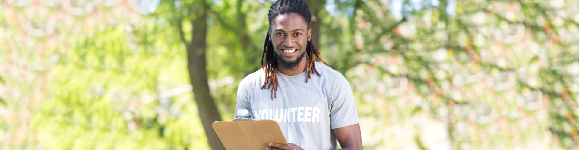 male volunteer